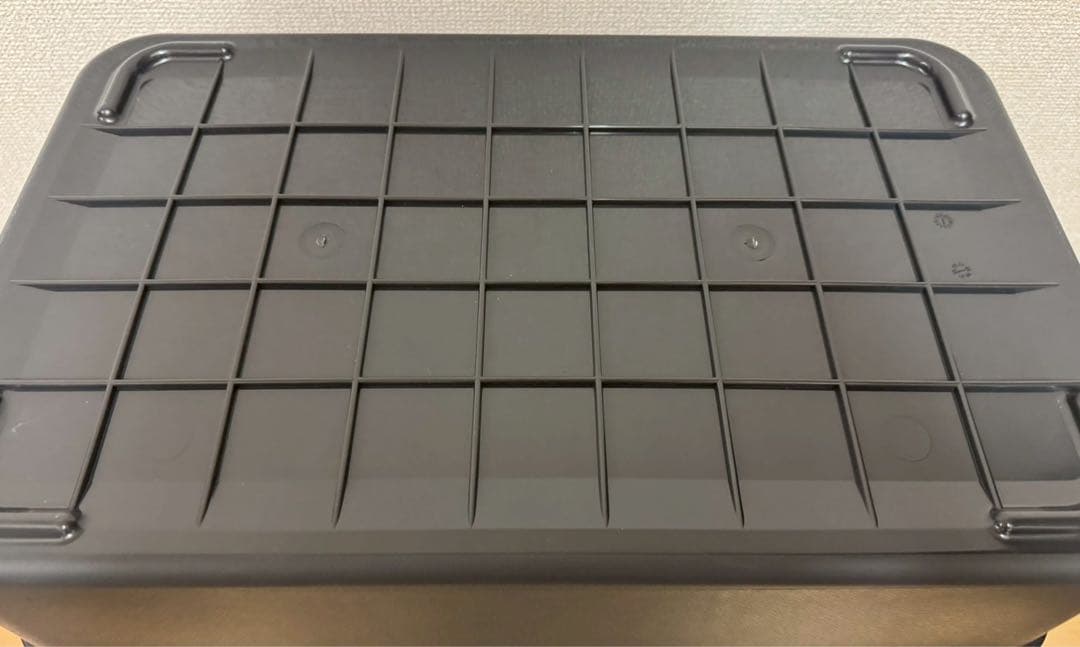 無印良品　再生ポリプロピレン 頑丈収納ボックス ダークグレー