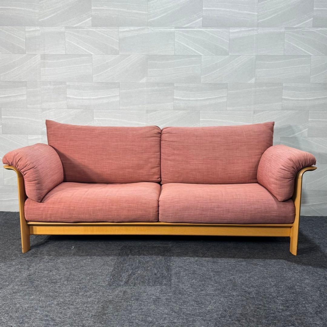 シラカワ ソファ 布張り 3P ラプトおしゃれ 木製フレーム d4607