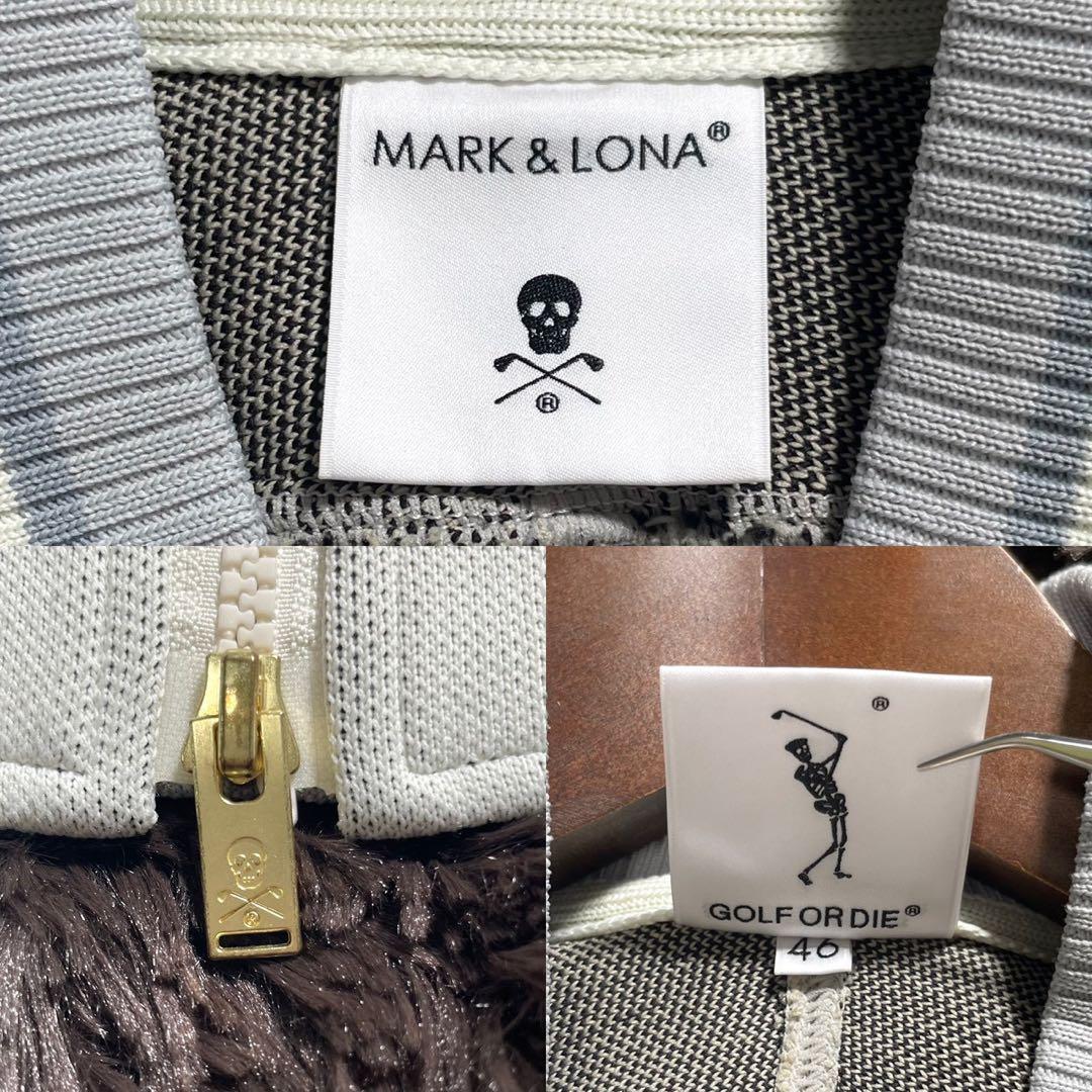 MARK&LONA ドライバーズニット スカル ゴルフウェア