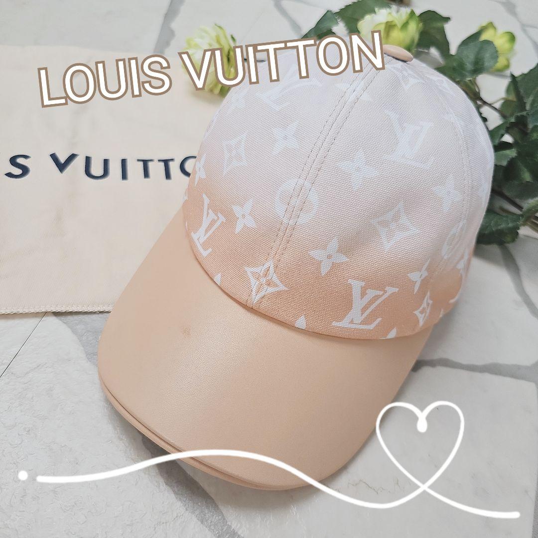 美品✨LOUIS VUITTON モノグラムキャップ　グラデーション　ピンク　M