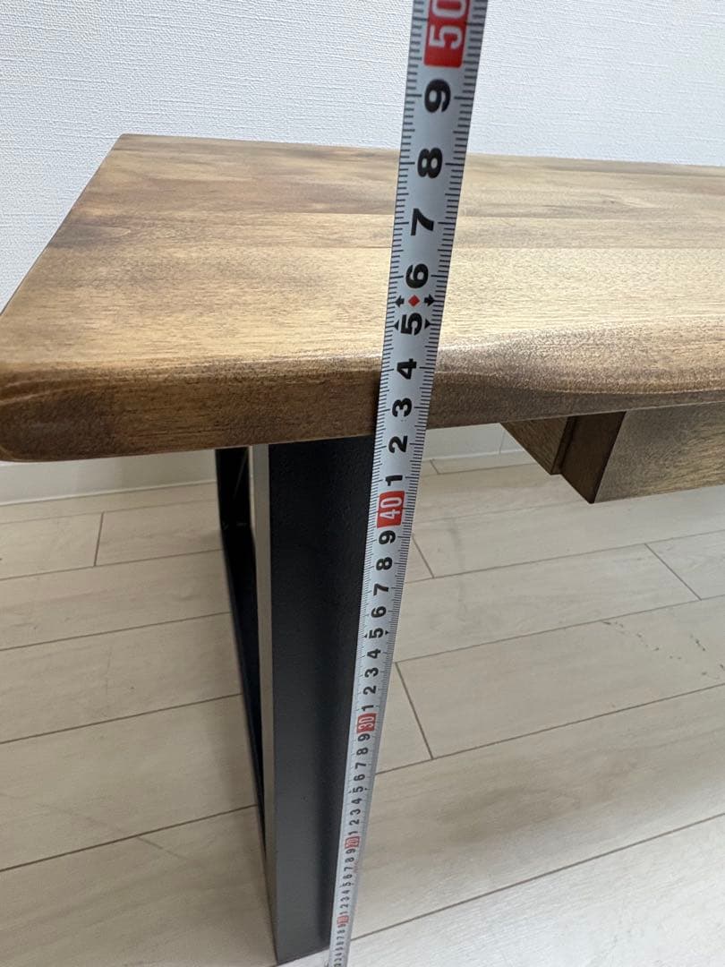 【大阪府茨木市引取限定】和モダン W110 天然木ローテーブル アンセム