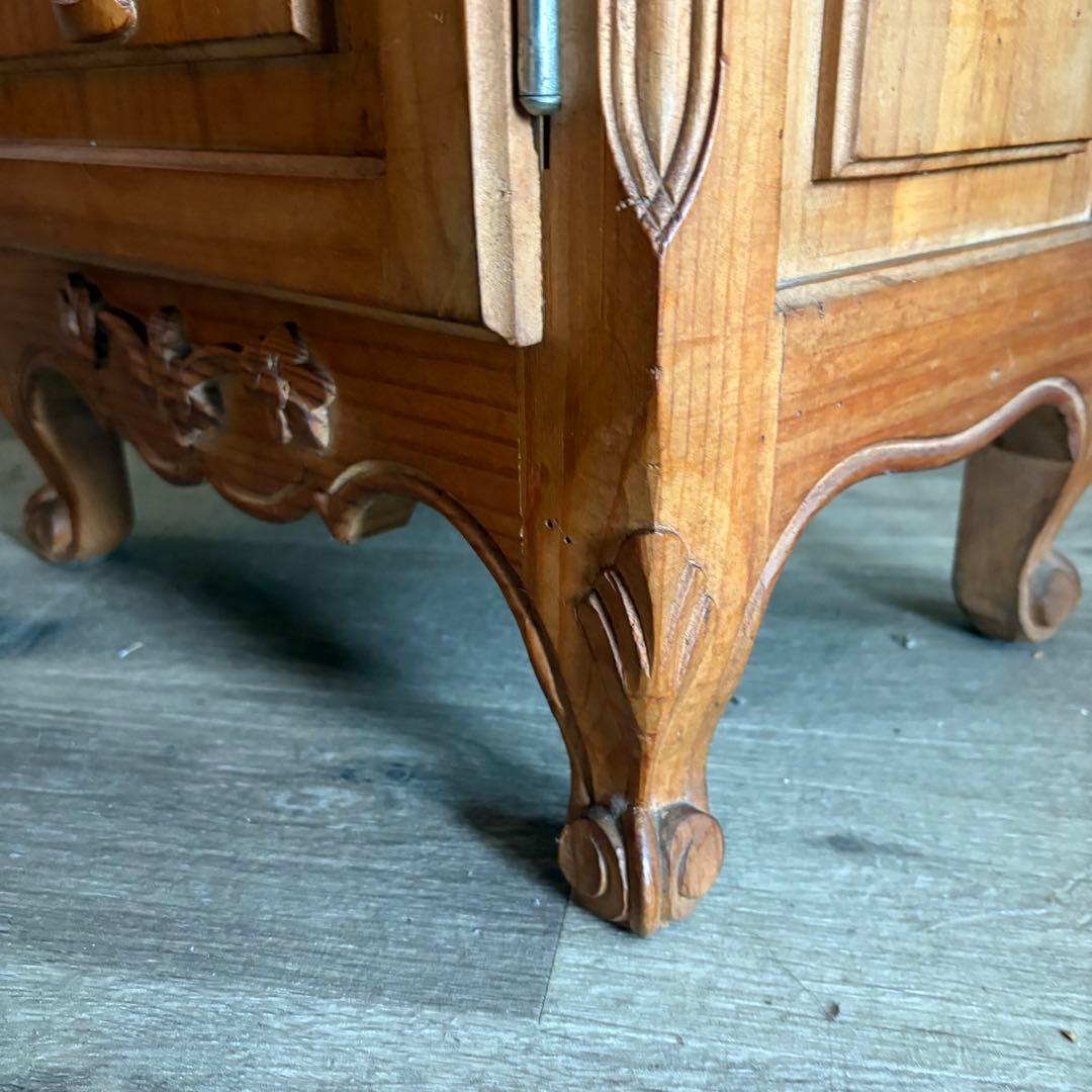 ヴィンテージ ミニキャビネット　サイドテーブル　スペイン　オイルフィニッシュ