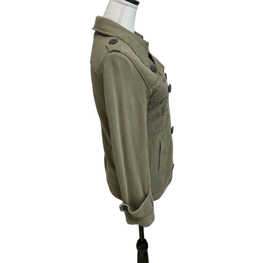 hysterics ミリタリー ロゴ 英字 ジャケット ダブル