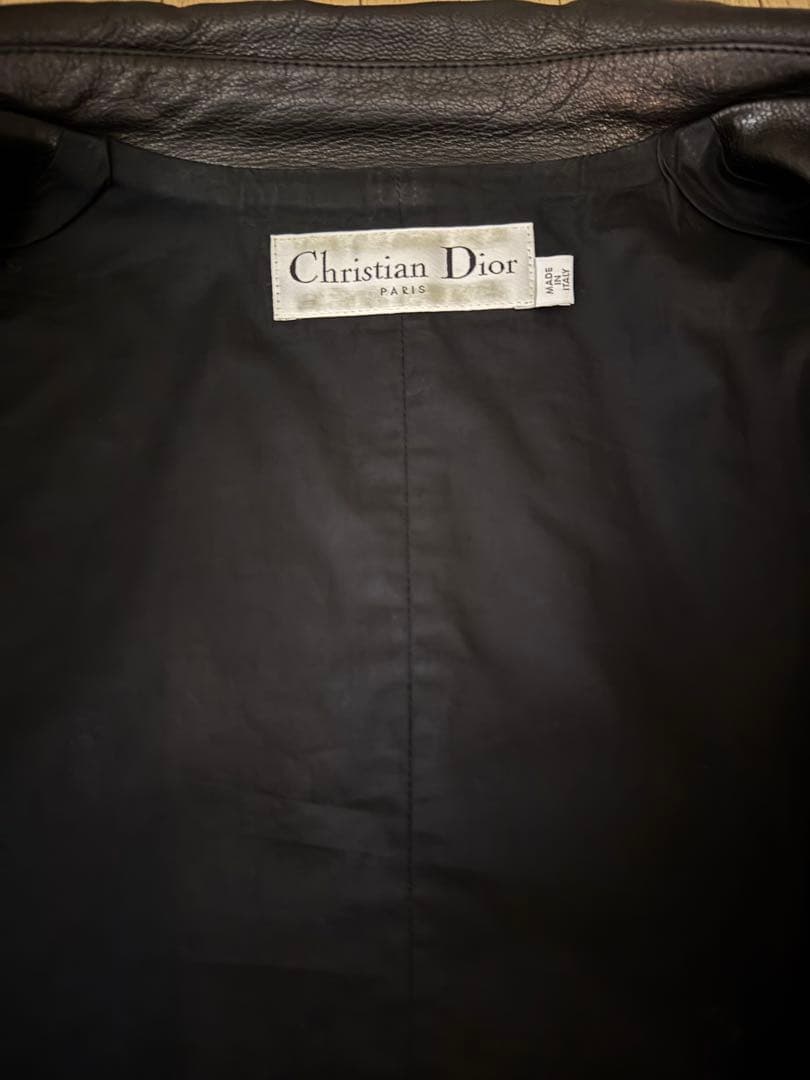 【Dior】 30 Montaigne レザーライダースジャケット