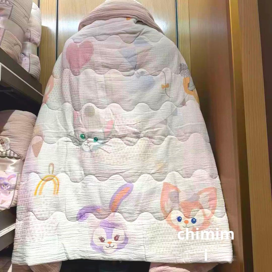 上海ディズニーリラックス　ダッフィーフレンズ毛布ブランケット105×155cm