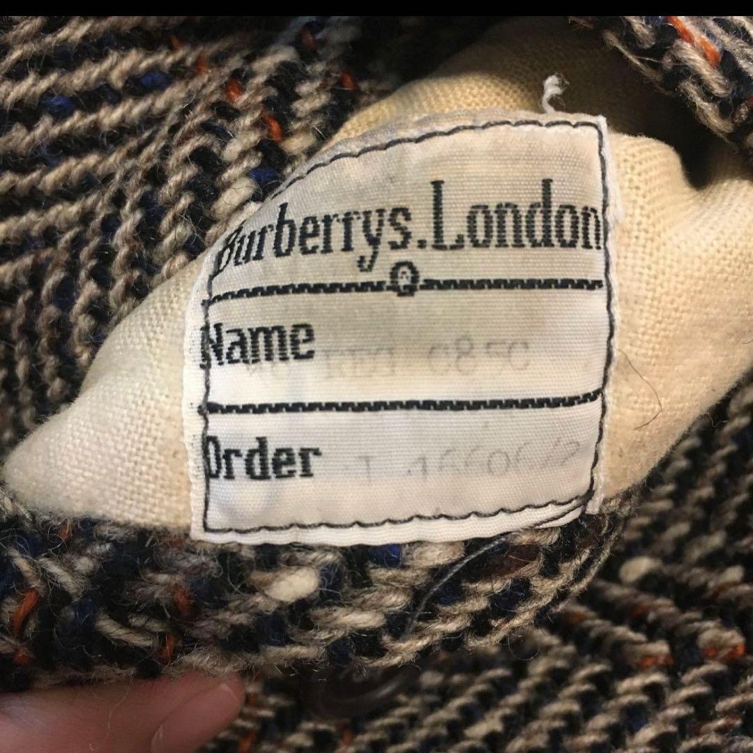 Burberrys アイリッシュツイード　イギリス製　ステンカラーコート
