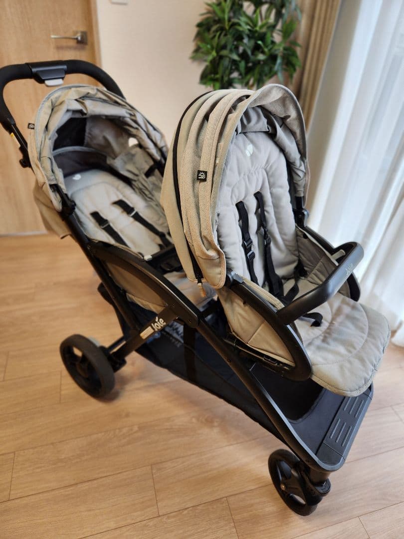 【洗浄済み】Joie エヴァライトデュオ ベビーカー グレーフランネル
