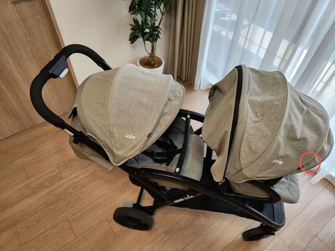 【洗浄済み】Joie エヴァライトデュオ ベビーカー グレーフランネル