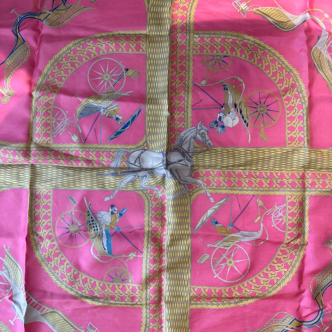 HERMES カレ 90 VOITURES PANIERS エルメス スカーフ