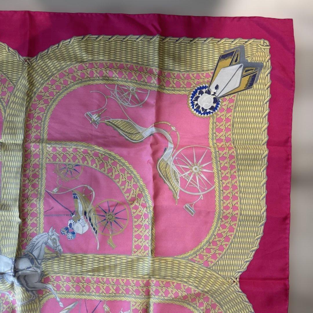 HERMES カレ 90 VOITURES PANIERS エルメス スカーフ