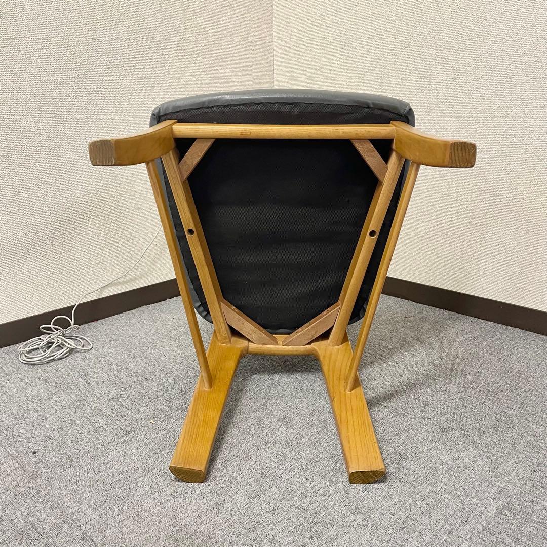 カリモク CD34モデル ダイニングチェア 合成皮革張 オーク材③ F