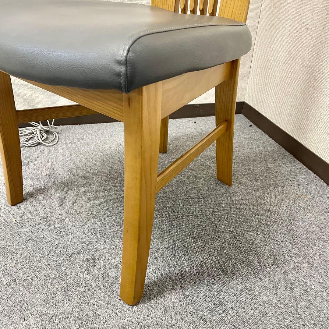 カリモク CD34モデル ダイニングチェア 合成皮革張 オーク材③ F