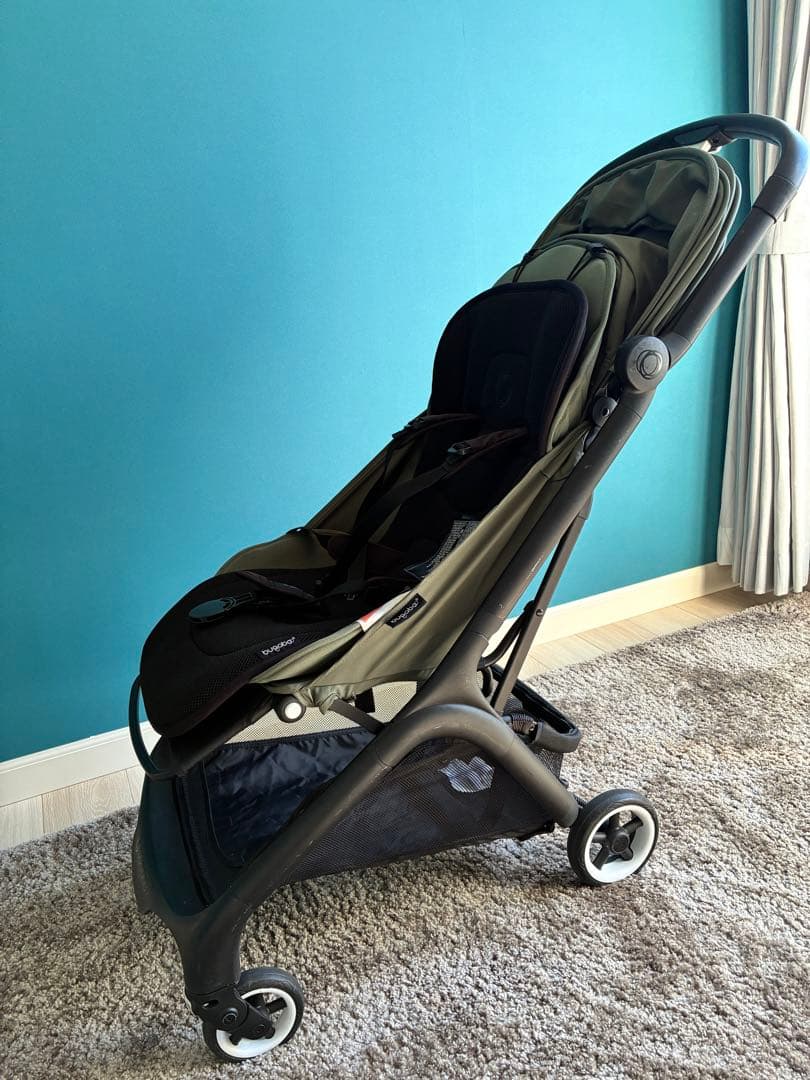 木*市様 バガブーバタフライ　カーキグリーン　レインカバー＆シートライナー付き