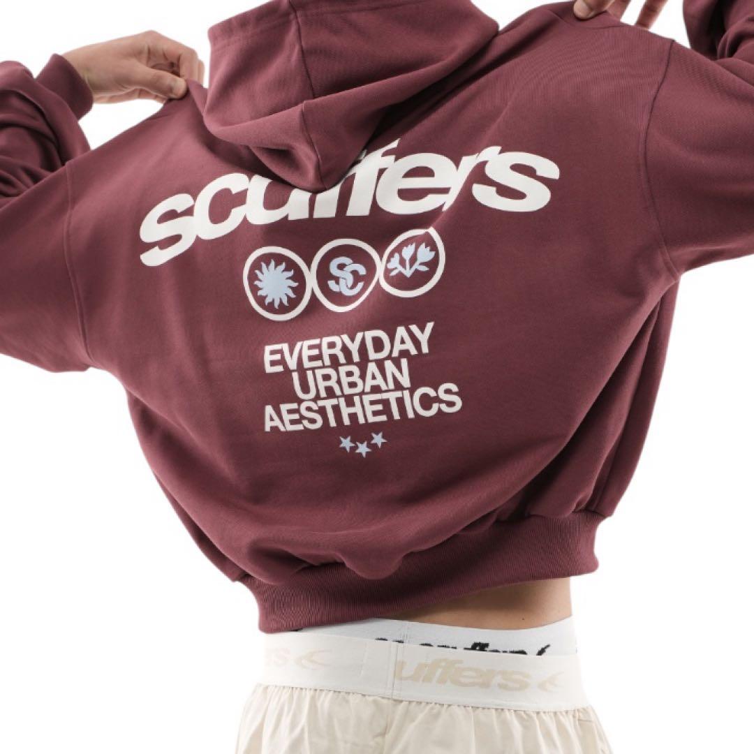 scuffers フードパーカー 短丈