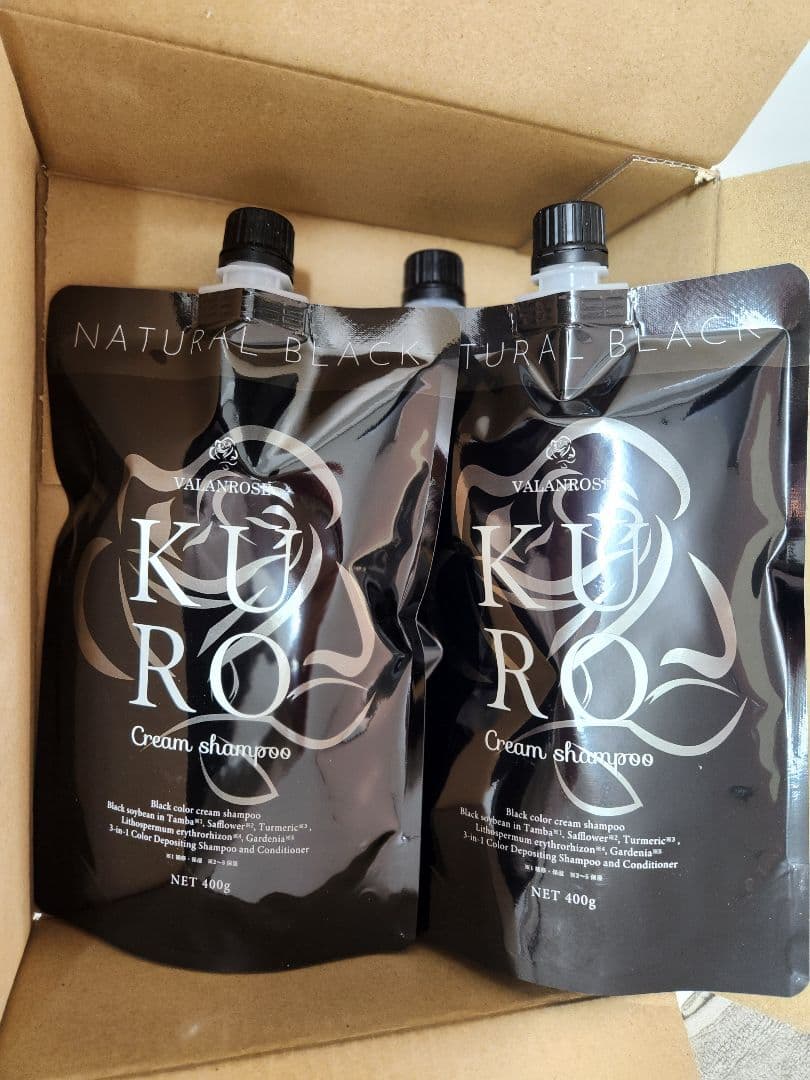 VALANROSS KURO Cream shampoo 400g 3個セット