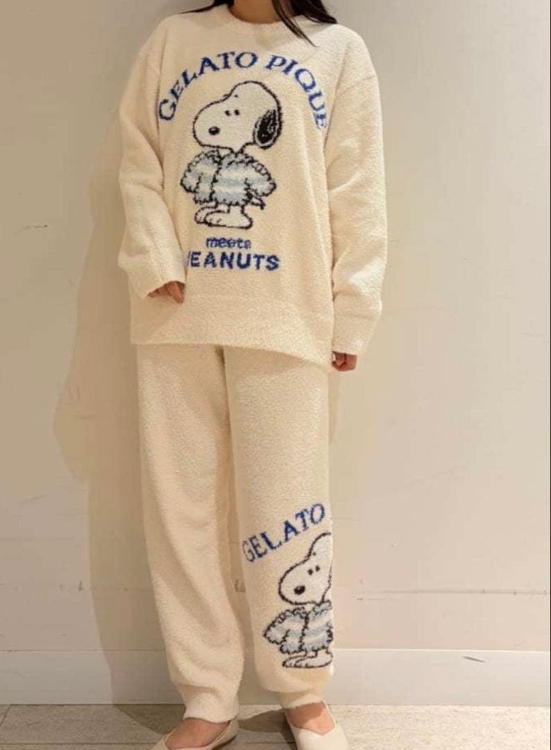 gelato pique PEANUTS プルオーバー ロングパンツ 上下セット