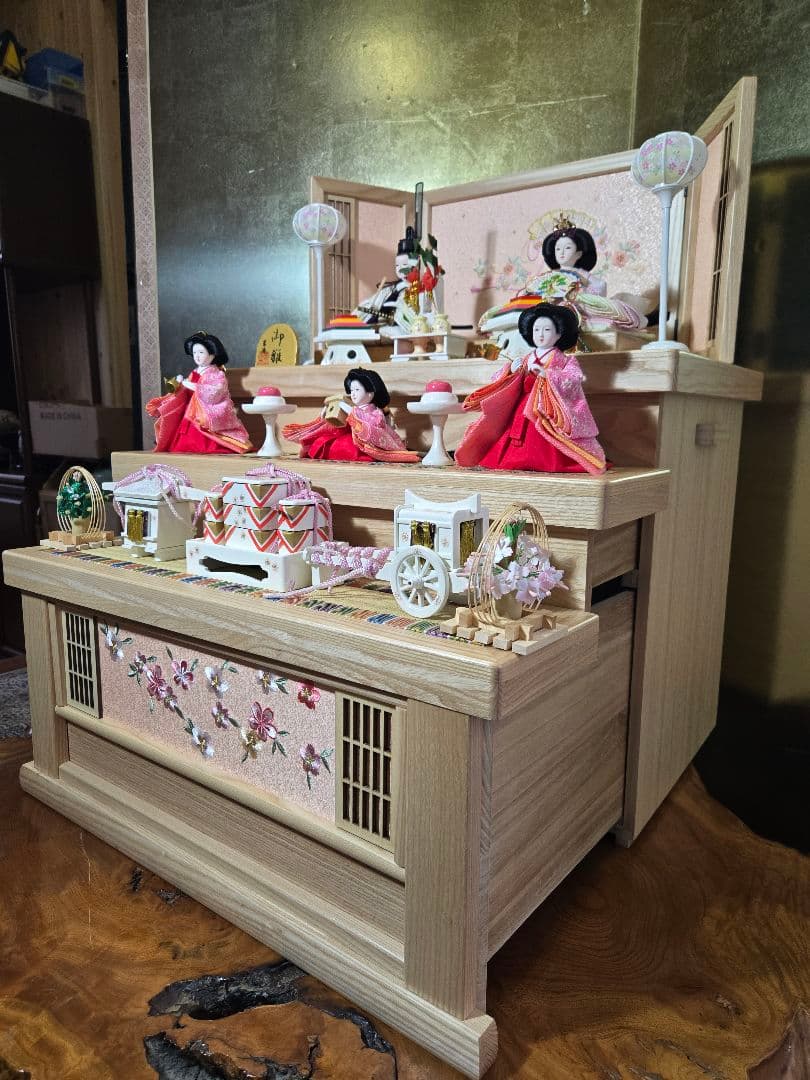 【一点限り】雛人形 収納飾り 三段　32