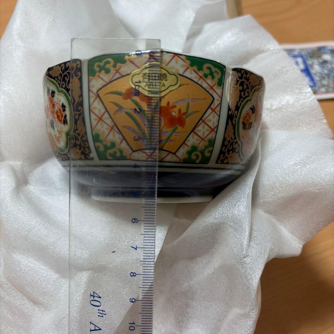 有田焼　小鉢　5個セット　特選　桔梗　古伊万里花紋