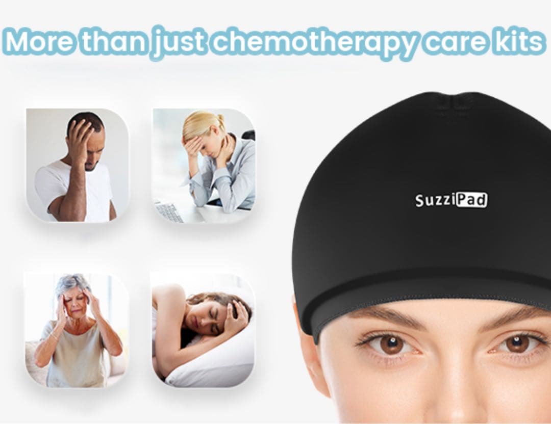 【新品未使用】　抗がん剤　頭皮冷却用ハット　ブラック