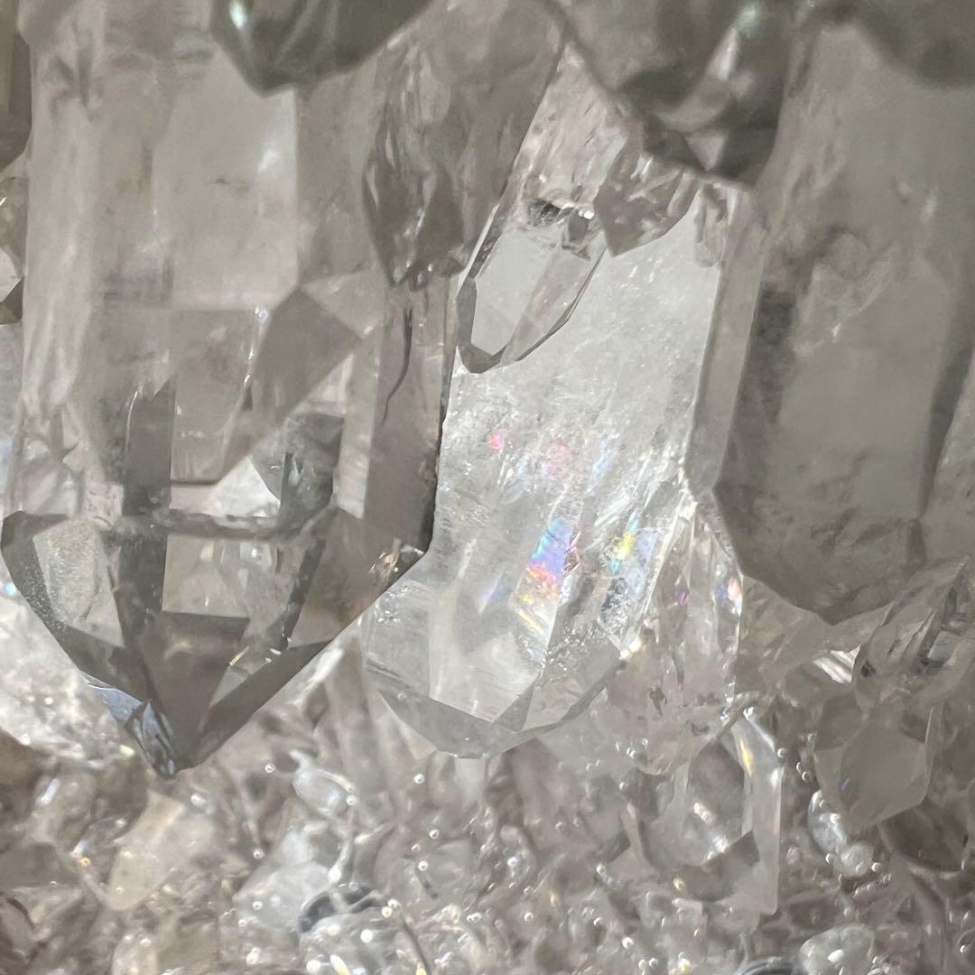 【高品質】水晶クラスター原石　960g ダブルポイント 高透明結晶　天然石