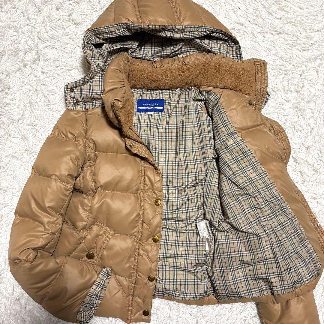 ✨美品✨バーバリーブルーレーベル ダウンジャケット ノバチェック ホースロゴ