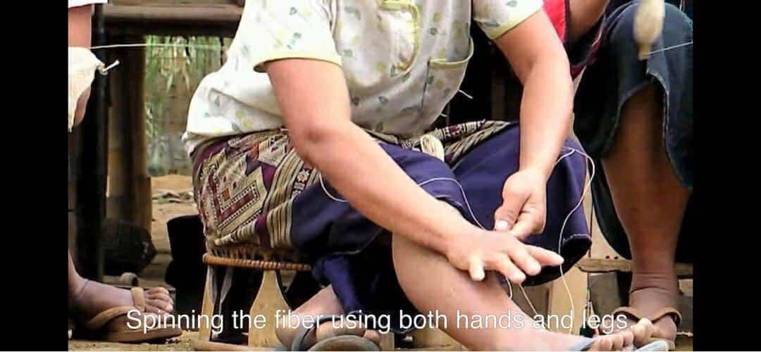 KUZU-64 葛糸*5kg　くず糸　撚り糸　手編み・手織り用糸　ラオス産