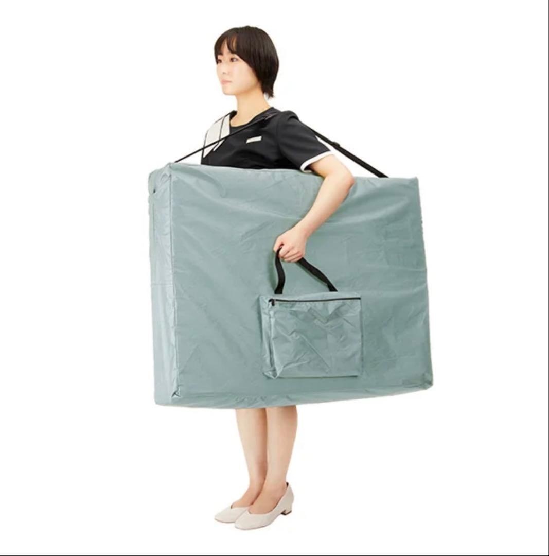 【PUレザー使用！】エステベッド/アイボリー ホワイト系/折りたたみベッド