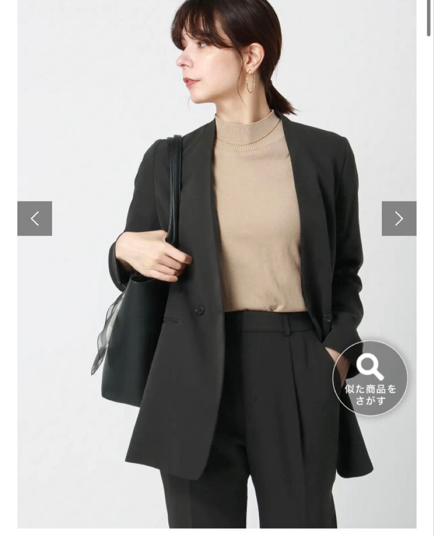 新品　ザスーツカンパニー　ダブルブレスト　パンツスーツ　ダブルクロスサテン