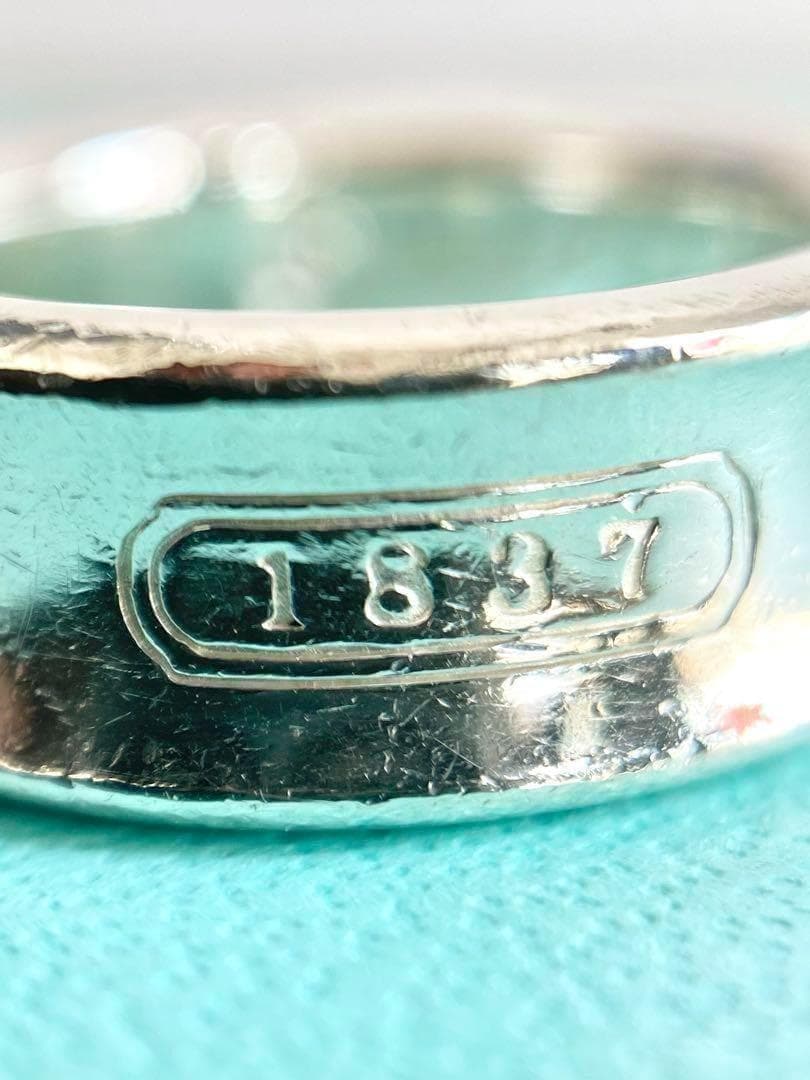 8号 TIFFANY ティファニー 1837 ヴィンテージ リング 指輪 磨き