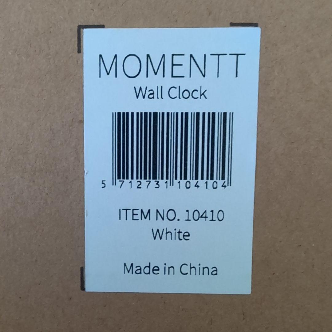 MOMENTT Wall Clock ホワイト/ブラック