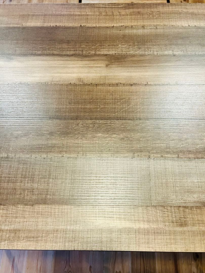 継ぎ脚付き 古材風アイアンこたつテーブル ブルック ハイタイプ120x60cm