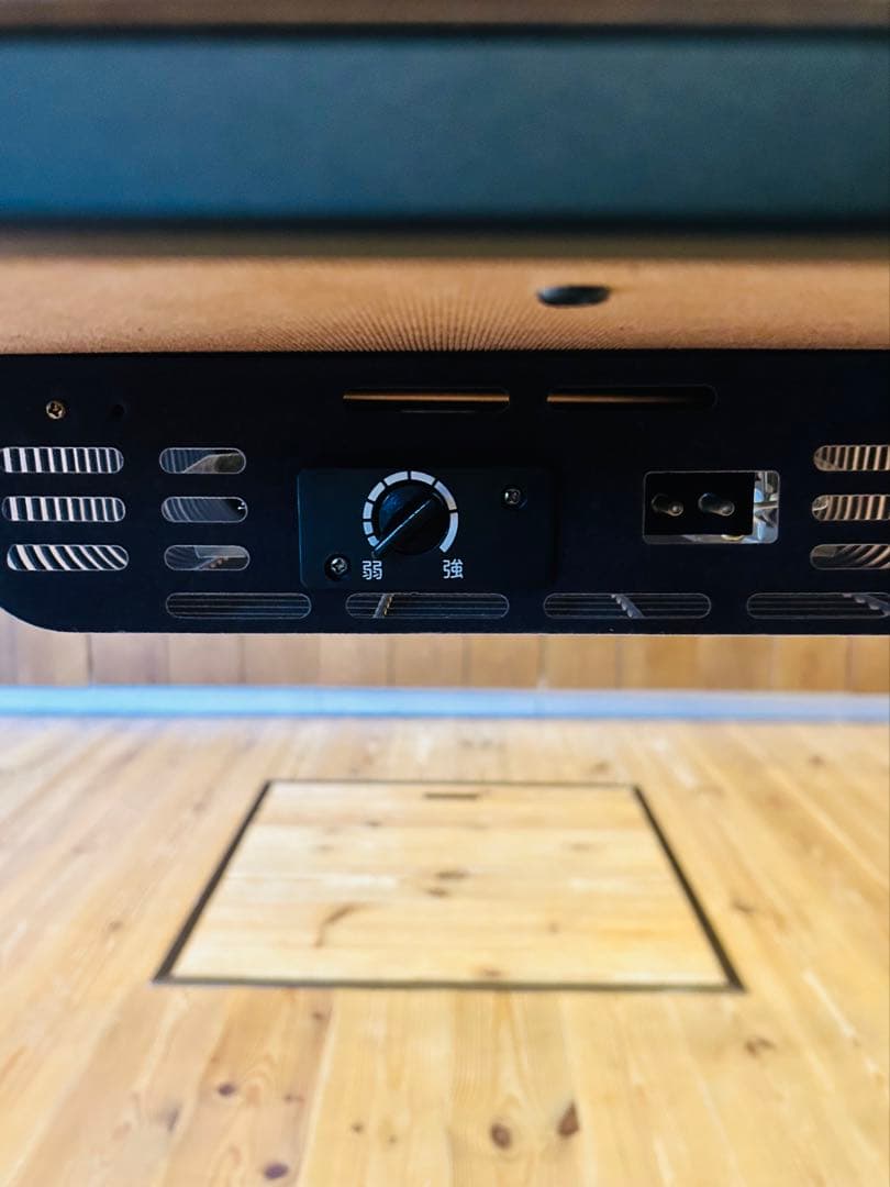 継ぎ脚付き 古材風アイアンこたつテーブル ブルック ハイタイプ120x60cm