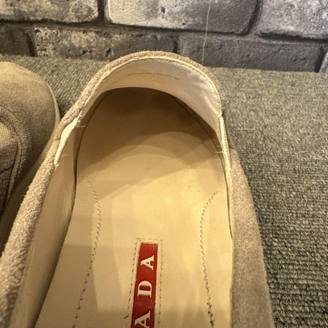 プラダ スリッポン スニーカー レディース グレー 36