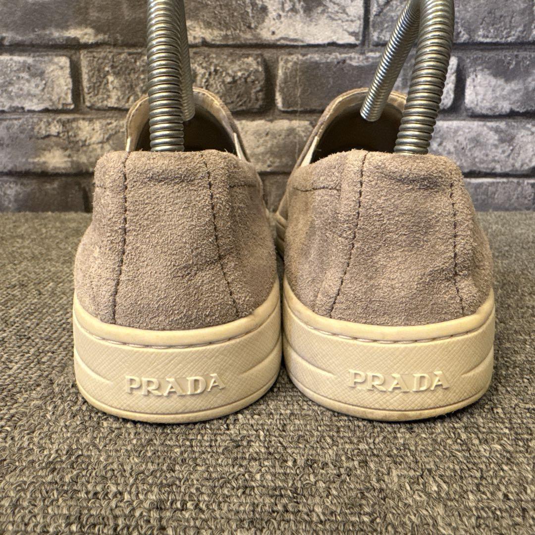 プラダ スリッポン スニーカー レディース グレー 36