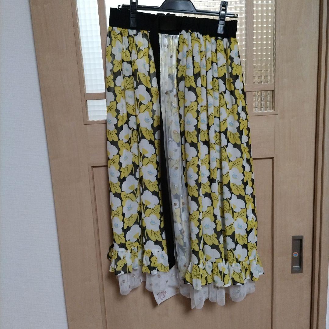 FLUMOR リバーシブルフラワースカート