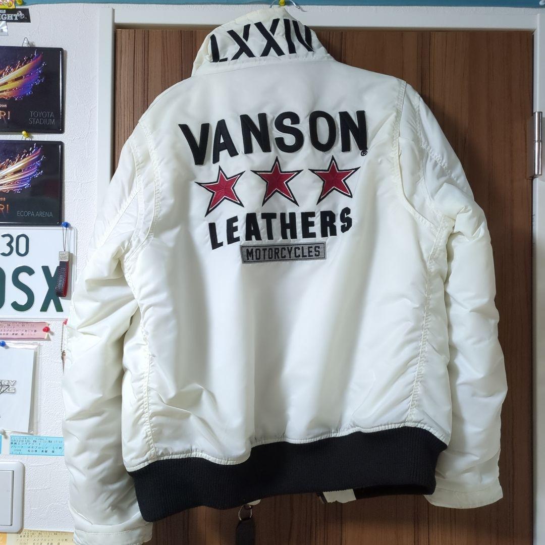 Vanson ホワイト ジャケット L