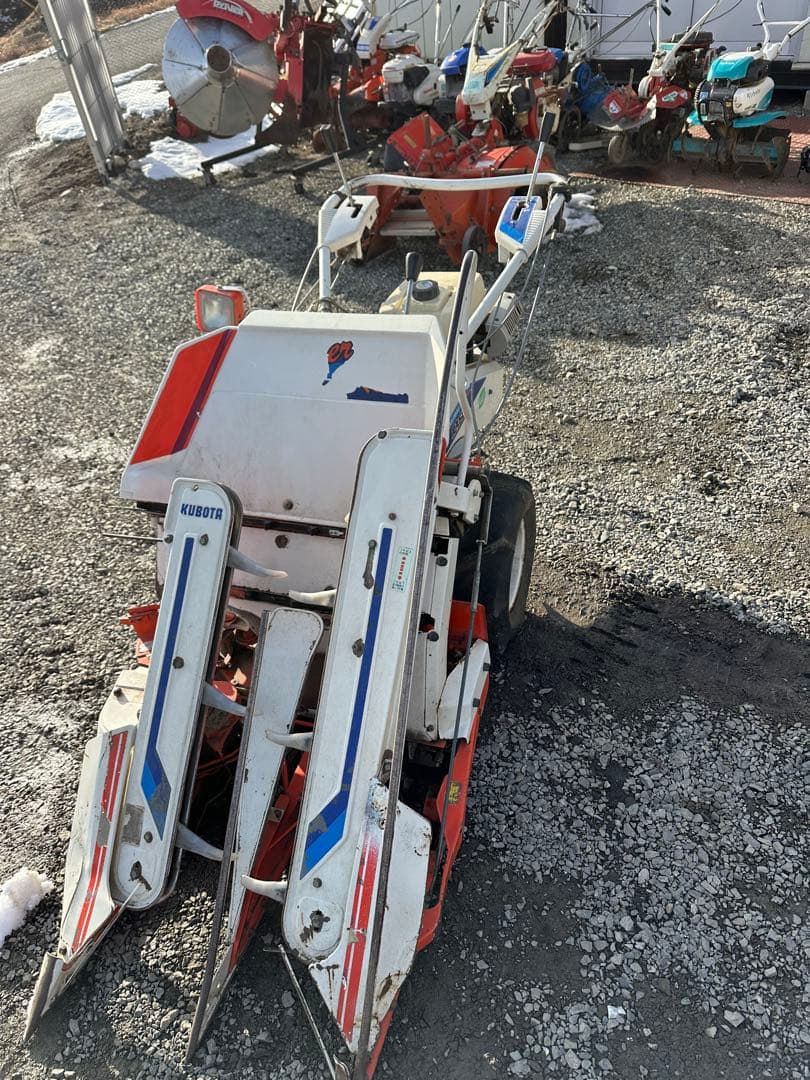 バインダー 動力刈取機 クボタ RA50 稲刈り 2条刈り 長野