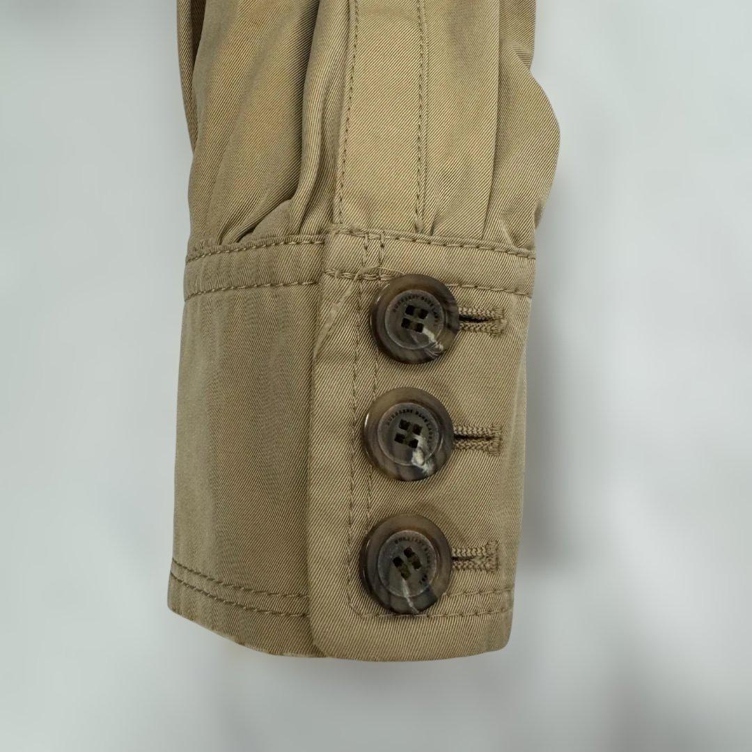 バーバリーブルーレーベル ノバチェック フレアコート 36 ベージュ 三陽商会