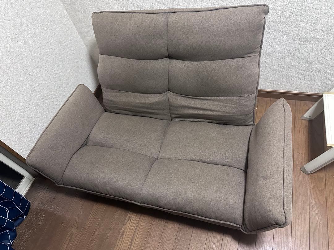 座椅子生活 明光ホームテック 超ゆったり座れる 2人カウチソファ
