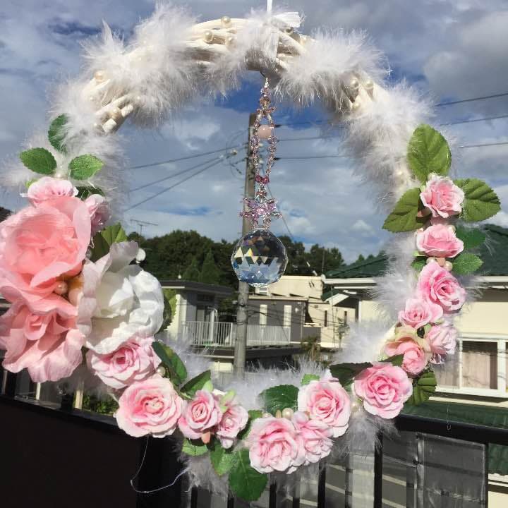 サンキャッチャーローズリース(^-^)コメント頂いた方お値引きします。