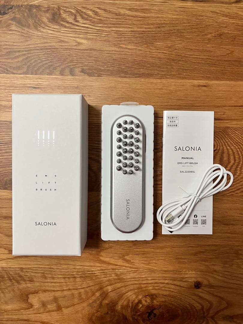 【極美品】SALONIA サロニア EMS リフトブラシ 電気ブラシ 美顔器