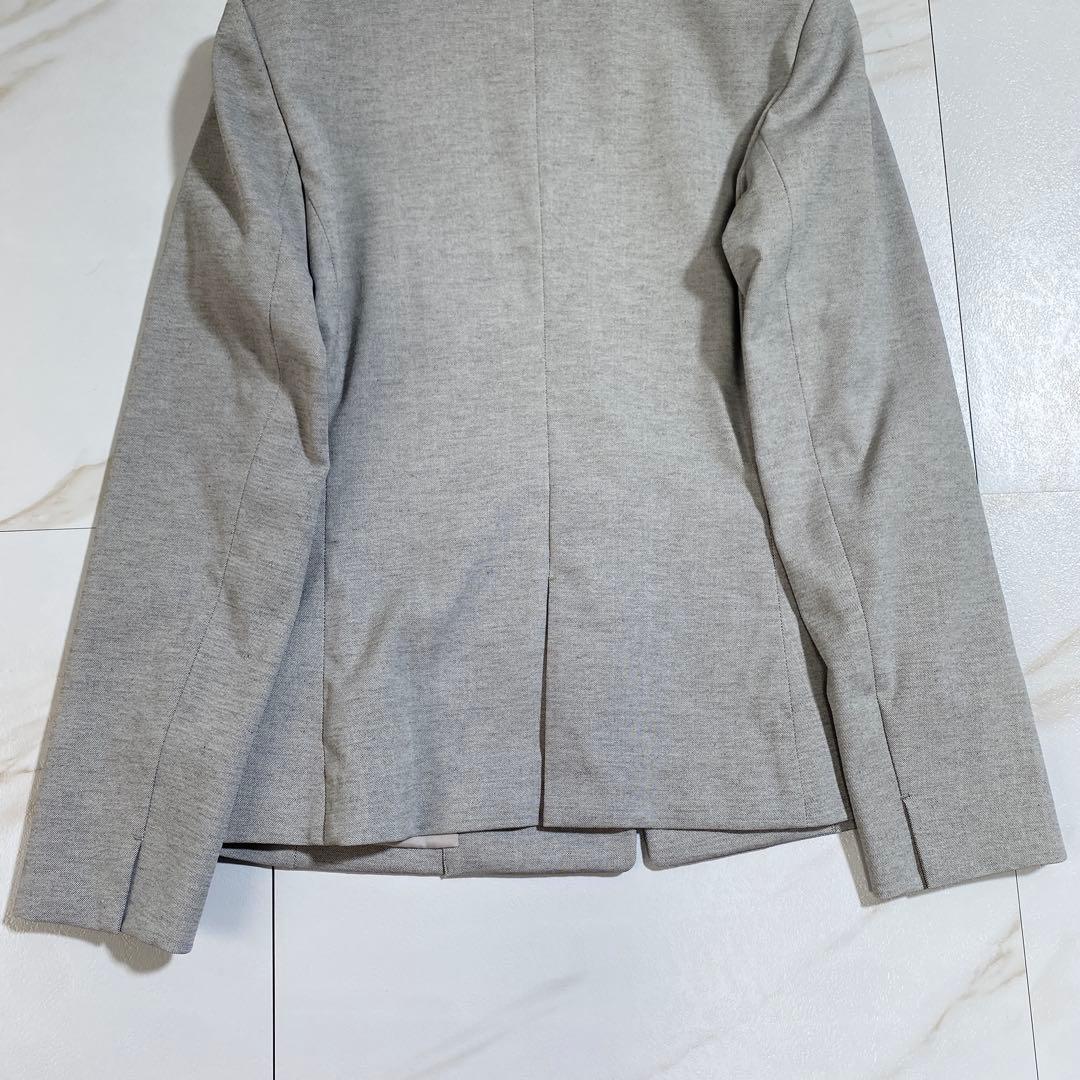 完売♡PLST 洗えるリネンブレンド カラーレスジャケット パンツセットアップ