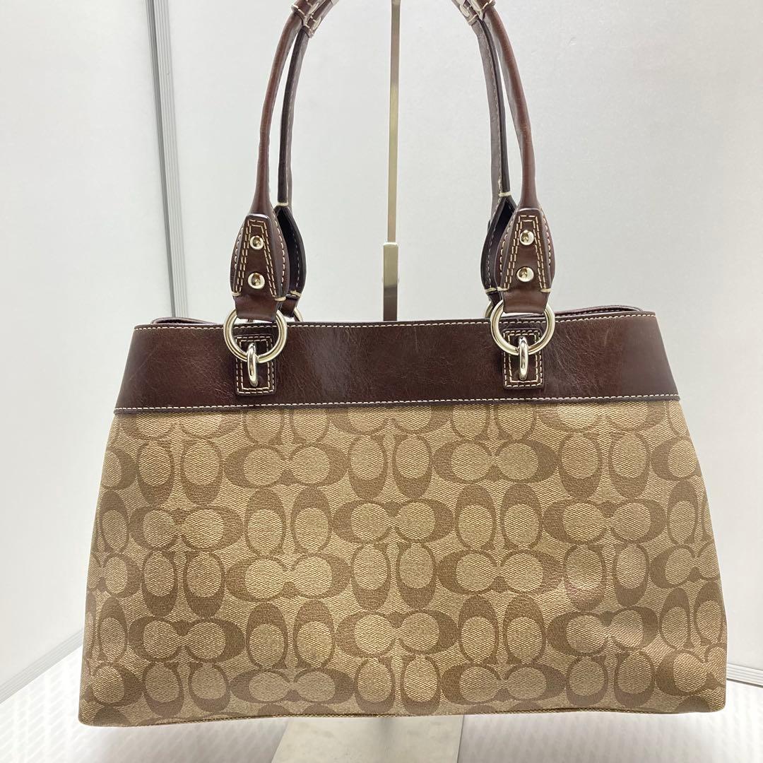 COACH　F15707　トートバッグ　PVC　シグネチャー