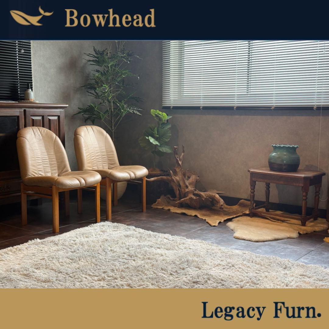 ① FUKURA フクラ　レザー　ヴィンテージ　レトロ　本革　ミッドセンチュリー