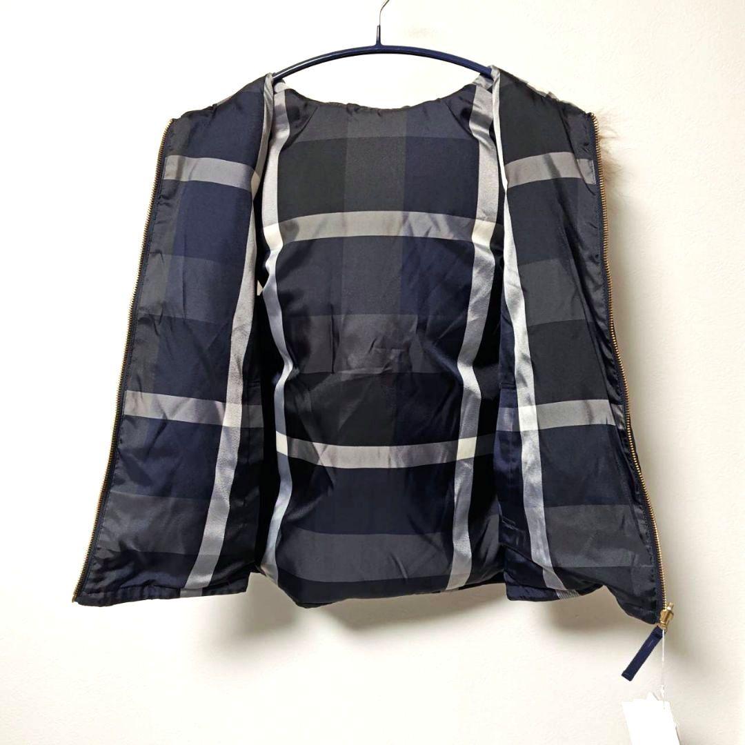 新品 ブルーレーベルクレストブリッジ リバーシブルダウンベスト 40 ネイビー