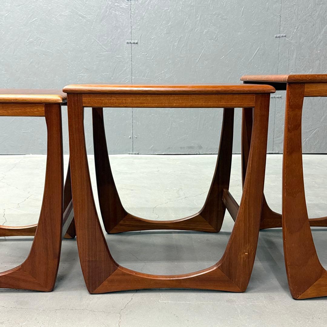 英国ヴィンテージ SUNELM Products チーク ネストテーブル