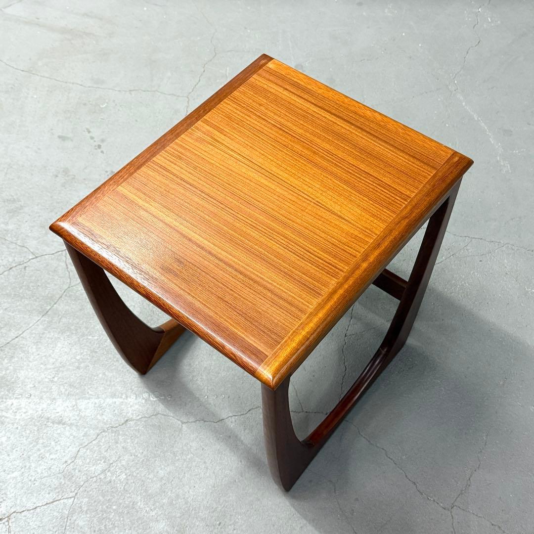 英国ヴィンテージ SUNELM Products チーク ネストテーブル