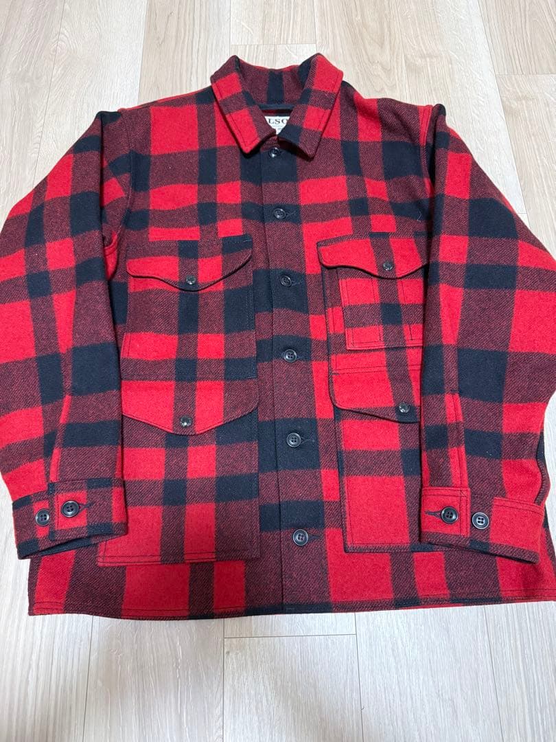 FILSON シングルマッキーノジャケット　フィルソン　赤黒　新品　バッファロー
