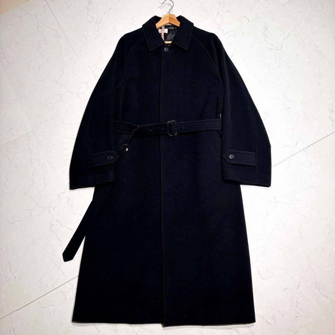 AURALEE オーラリー ウールカシミヤ ステンカラーコート サイズ4 黒