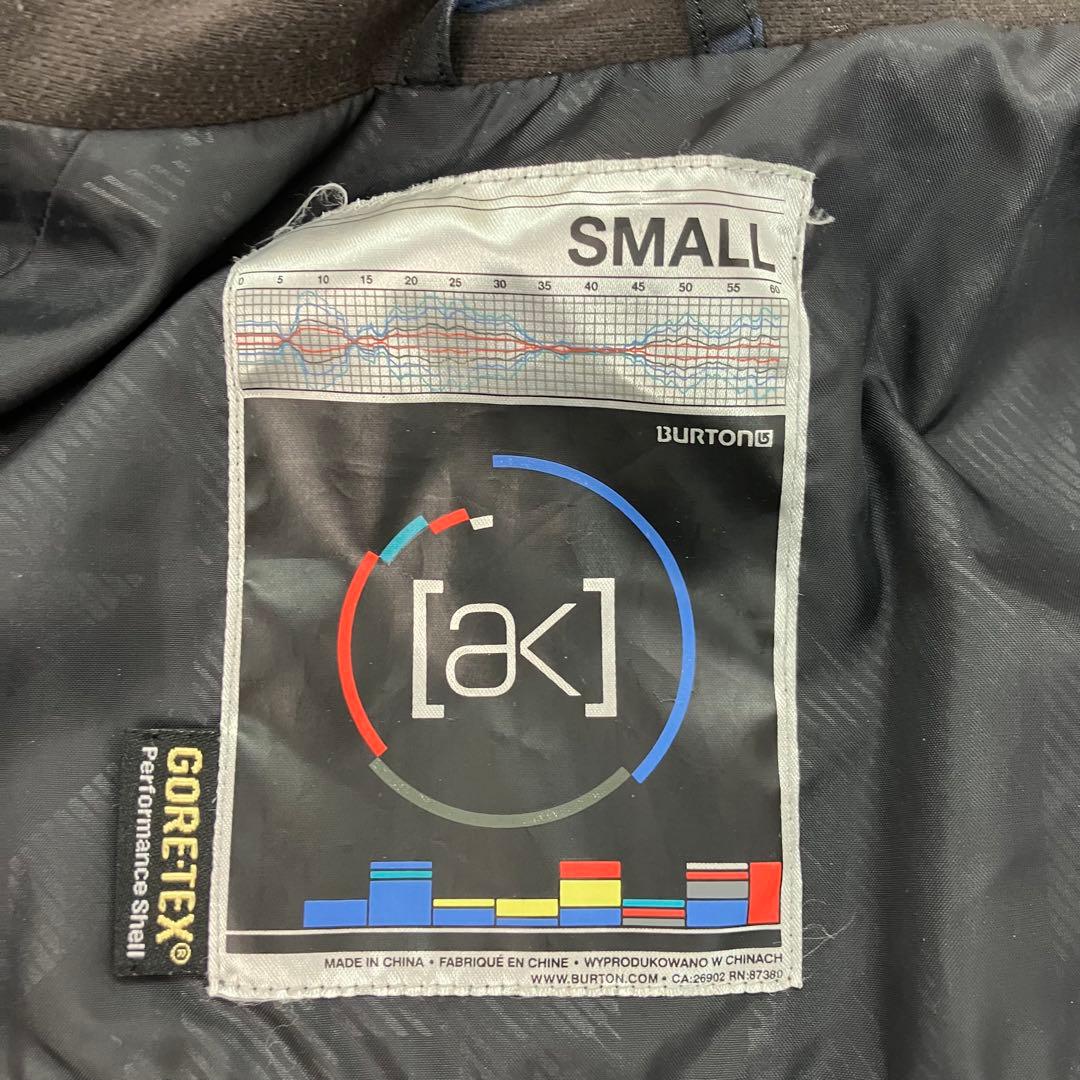 BURTON 総柄 スキーウェア ボードウェア AK GOR-TEX 青系 S